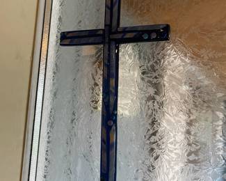 Mosaic Stained Glass Cross