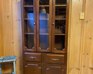 Dark Oak China Cabinet