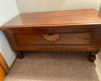 Art Deco Cedar Chest with Lock