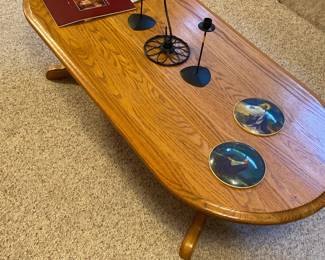 Oval Oak Coffee Table