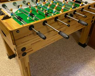 Foosball Table with Sturdy Wooden Base