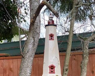 Lighthouse Themed Bird House