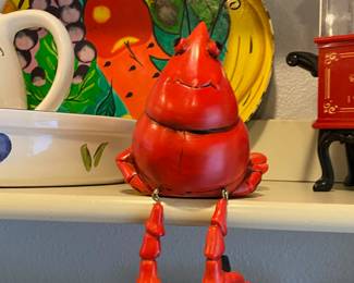 Decorative Edge Sitting Lobster