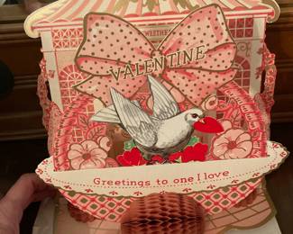 Vintage Pop Up Valentines Day Card