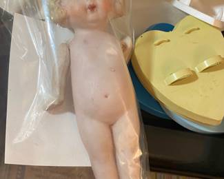 Bisque Jointed Arm Blonde Flapper Doll