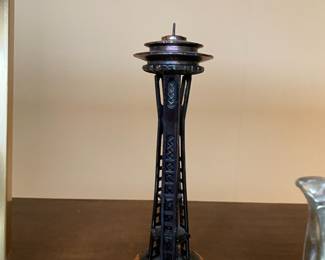 Copper Toned/Black Space Needle Souvenir