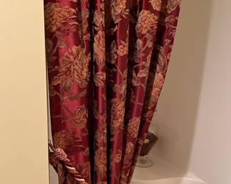 Shower curtain with matching towels