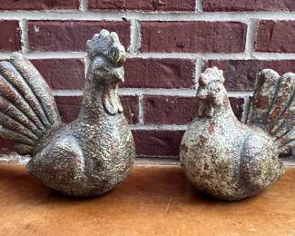 Resin chickens