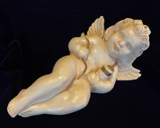Alexander Backer reclining angel statue