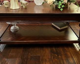 Coffee table with shelf