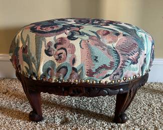 Upholstered footstool