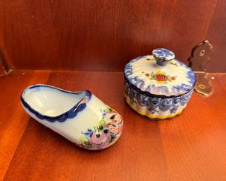H50 - $8 decorative shoe - $12 Vestal Portugal Trinket Dish.