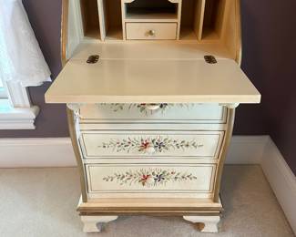 G12 - $95. Small Decorative Writing Desk measures 16" deep x 22" wide x 36.5" tall.