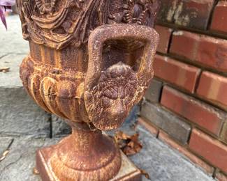 H23 - $85 - PAIR of Metal Planter Urns.