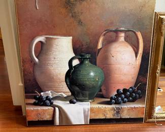 H7 - $25. Print of Pitchers. Measures 31.5" x 33.5".