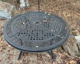 G42 - $125. Round Patio Table with 4 chairs.