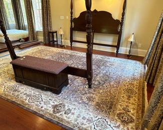 R2 - $500 - Capel Rug style 2993 - 100% wool, Measures 10'1" x 13'9". Was used under bed in the master bedroom - so no food stains/heavy wear! Does have sun fading around the edges - center is in perfect condition. Would be great for a living room where the center would be seen - GREAT condition overall!