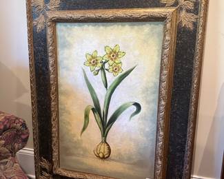 H9 - $75 - Daffodil Print from Furnitureland South - John Richard Collection. Measures 39" x 51" tall.