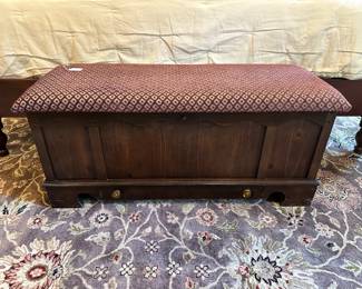 G30 - $75 - Lane cedar chest measures 16" deep x 44" wide x 19.5" tall. Has "secret" drawer on bottom.