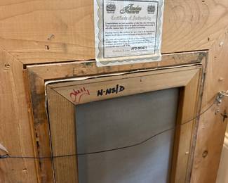 H16 - $65 - Framed Floral Painting measures 22" x 26.5". Signed Hartman