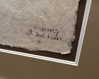 H32 - $80 - PAIR framed pressed floral art. Measures 26" x 26" square.