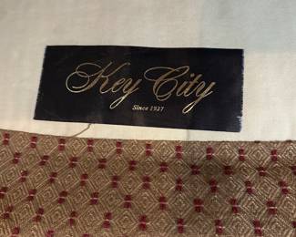 G24 - $125 Each. Key City Furniture Chair - 2 available. Measures 39.5" wide x 36" tall. Purchased from Furnitureland South.