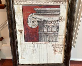 H4 - $20. Framed Print. Measures 25" wide x 33" tall.