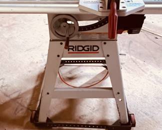 $225 - Ridgid 10" Wide Table Saw with extras. Model TS24120
