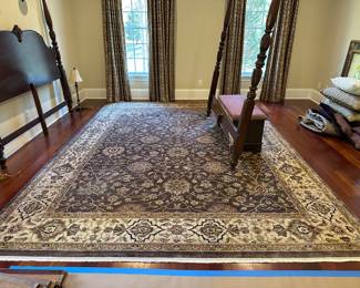 R2 - $500 - Capel Rug style 2993 - 100% wool, Measures 10'1" x 13'9". Was used under bed in the master bedroom - so no food stains/heavy wear! Does have some sun fading around the edges - center is in perfect condition. Would be great for a living room where the center would be seen - GREAT condition overall!
