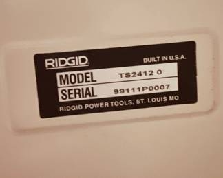 $225 - Ridgid 10" Wide Table Saw with extras. Model TS24120