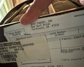 G13 - $100 Best Chairs brand Glider Rocker & Ottoman