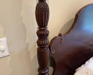 G29 - $325. Lexington Brand - Palmer Home Collection. King Size 4 poster bed (NO mattress/box spring included). Very good used condition.