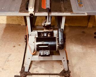 $225 - Ridgid 10" Wide Table Saw with extras. Model TS24120