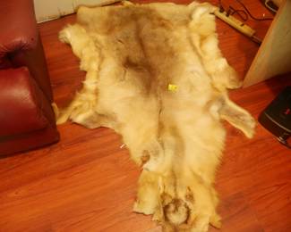 deer skin rug