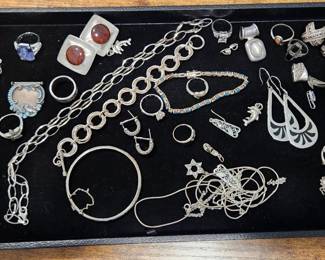 Misc Sterling Silver pieces - Sold by weight