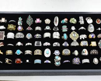 Fancy Sterling Silver rings! Some designer pieces, and some off the wall pieces. -- $15 - $200