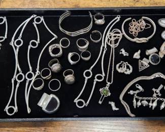 Misc Sterling Silver pieces - Sold by weight