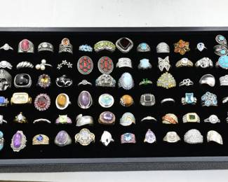 Fancy Sterling Silver rings! Some designer pieces, and some off the wall pieces. -- $15 - $200