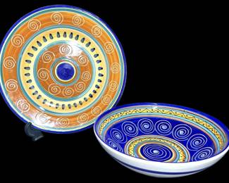 Pier 1 Italian Swirl Plates