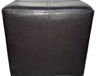 Dark Brown Square Ottoman