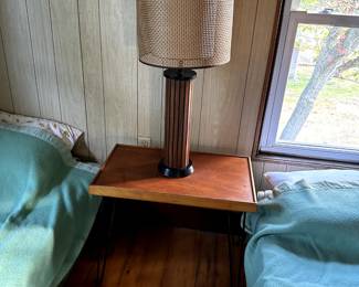 Mcm table and lamp