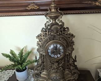Ornate Brass Clock