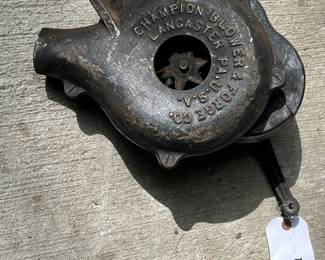 Hampton Blower Co Hand Cranked Coal Blower