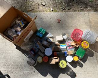 Large Lot of Nails, Screws, Bolts & Fasteners