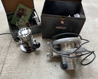 - Black & Decker Router - 3/4 HP - Works
- Craftsman 7" Hand Saw - Works