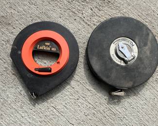 Two Vintage 100' Tape Measures
