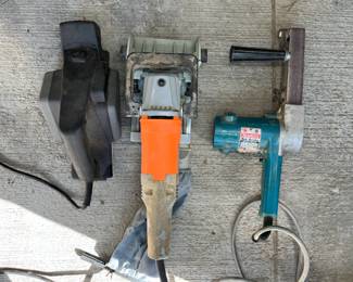 Makita Belt Sander - Model 9030 , Black & Decker 3.25" Planer & Chicago 4" Plate Joiner - item #38437
