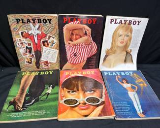 Six 1965 Playbox Magazines