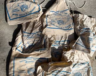 8 Canvas Drawstring Bags