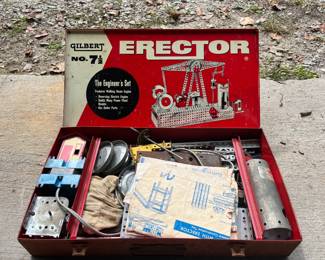Vintage Gilbert No. 7 1/2 Erector Set